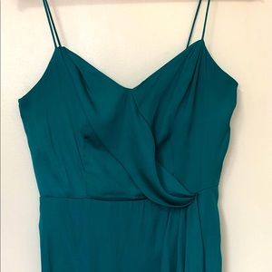 Banana Republic Turquoise Front Twist Dress Size 4